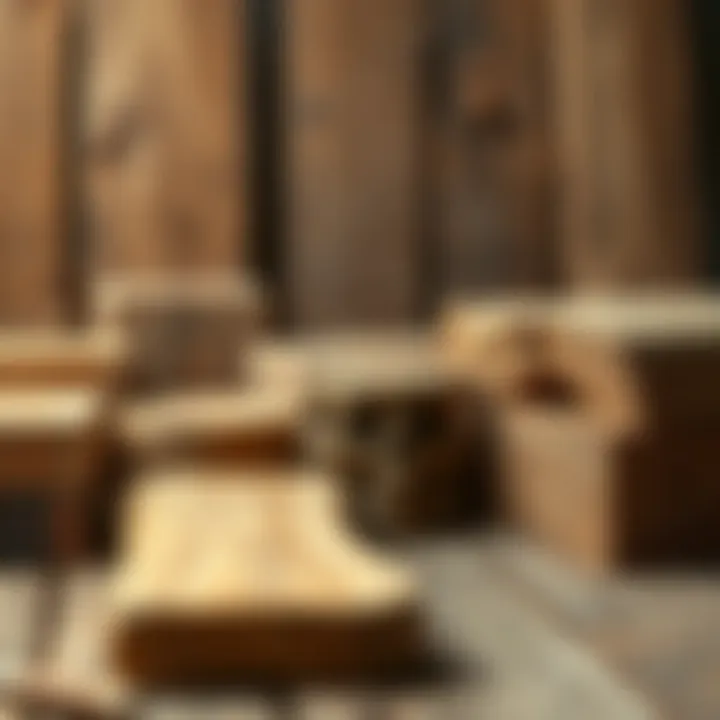 Selection of high-quality wood materials for table making