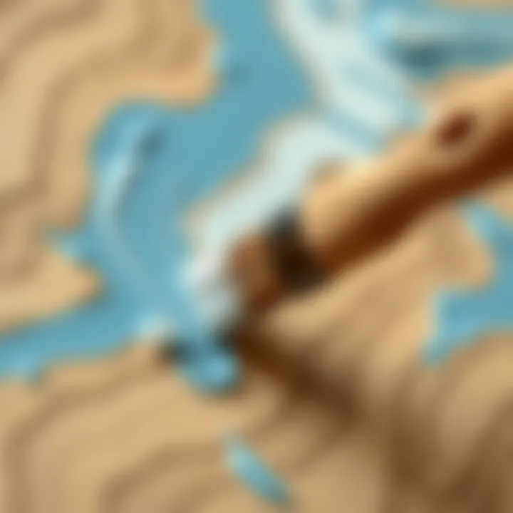 Applying acrylic paint on MDF with a brush