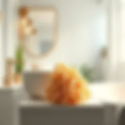 Elegant bathroom loofah design showcasing modern aesthetics