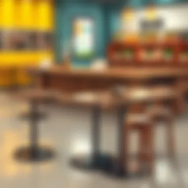 Various bar table sizes displayed