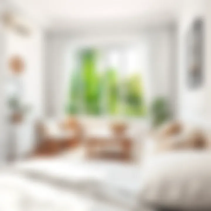 Accessories that complement white furniture in bedroom design