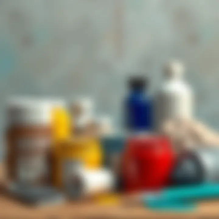 Selection of high-quality paint materials