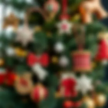 Whimsical Handmade Decorations for a Christmas Tree A creative and whimsical Christmas tree featuring unique handmade decorations.