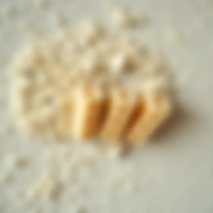 A close-up of sponge technique applied on a wall surface