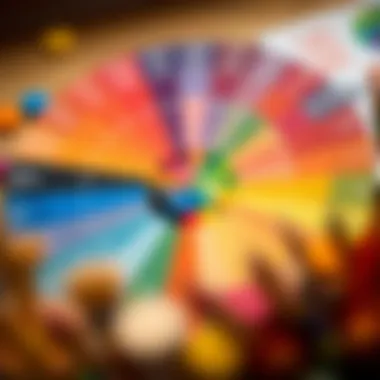 A vibrant color wheel illustrating the spectrum of colors and their meanings across cultures.