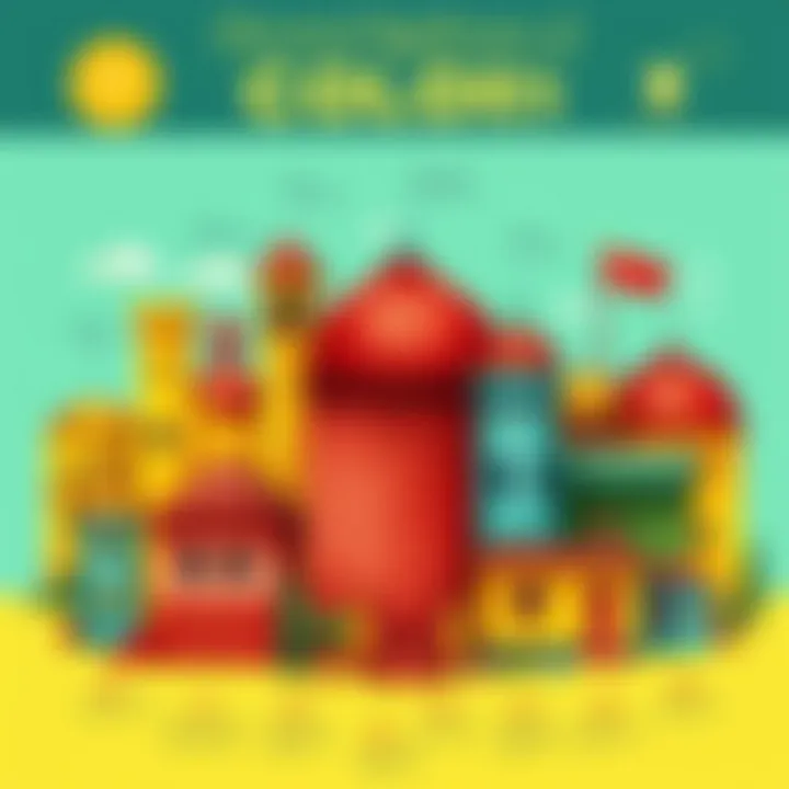 An infographic depicting the historical significance of colors in different cultures.