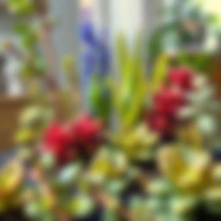 Beautiful Arrangement of Shade-Loving Plants Decorative arrangement of shade-loving plants