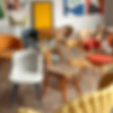 Diverse Design Chairs Highlighting Unique Materials and Styles Variety of design chairs showcasing unique materials and styles