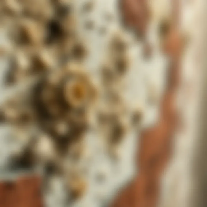 Close-up of mold on wall highlighting health risks