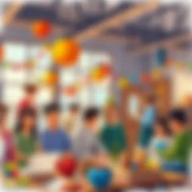 The Power of Community in Crafting A vibrant community engaged in crafting and sharing ideas