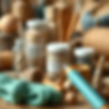 Diverse Materials for DIY Enthusiasts Variety of DIY materials for creative projects