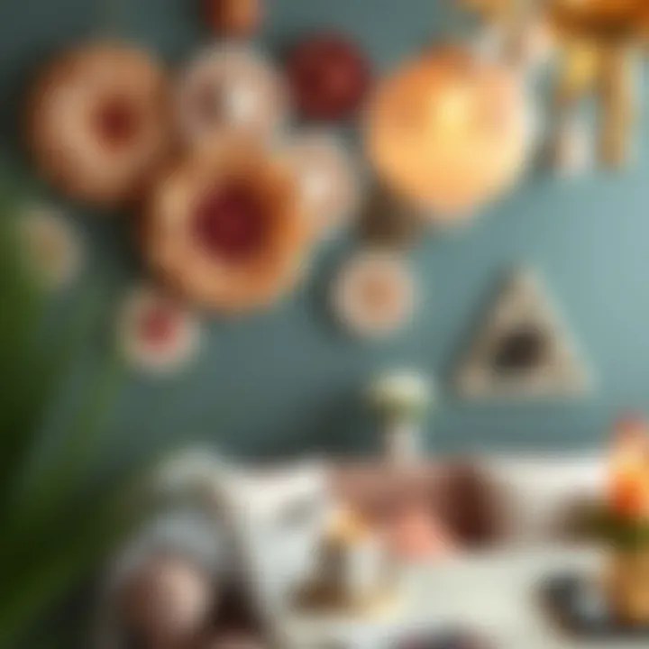 Elegant wall decor for themed parties