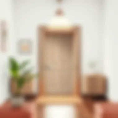 Minimalistic entrance with functional storage solutions