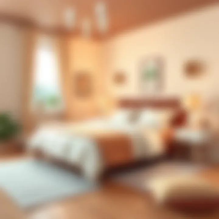 Cozy bedroom with warm, inviting tones