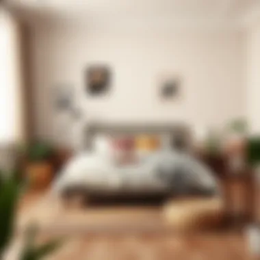 Cozy bedroom setup with optimal space utilization