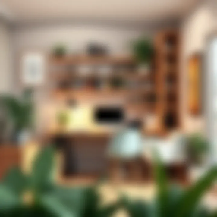 Creative home office design with innovative storage solutions