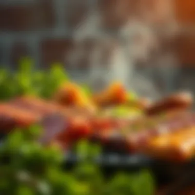 Variety of grilling meats