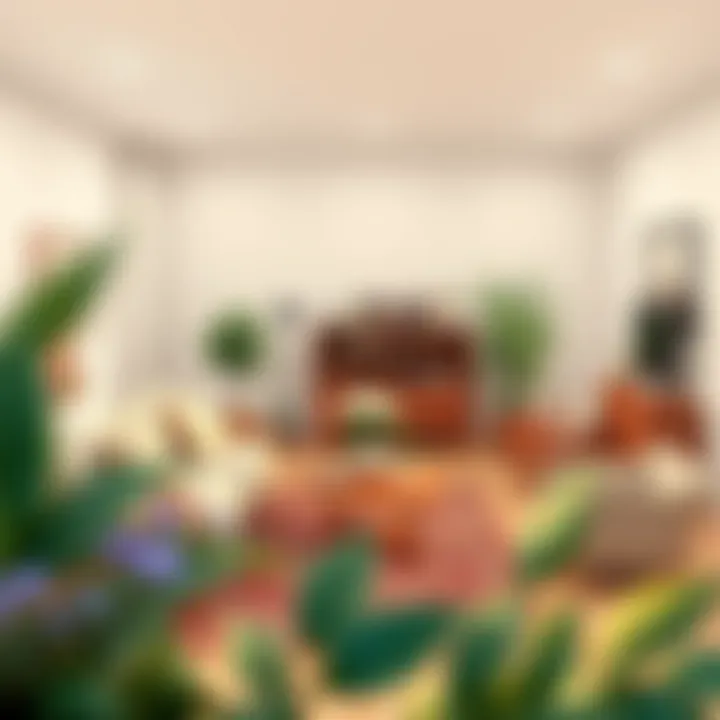 Thoughtful arrangement of furniture for energy flow