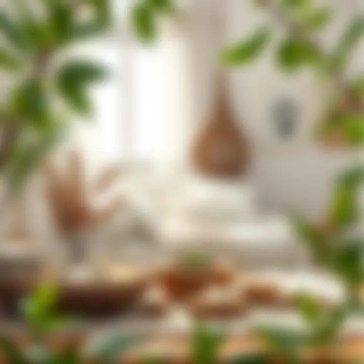 Natural elements enhancing a peaceful ambiance