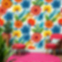 Youthful wallpaper showcasing vibrant colors and modern patterns