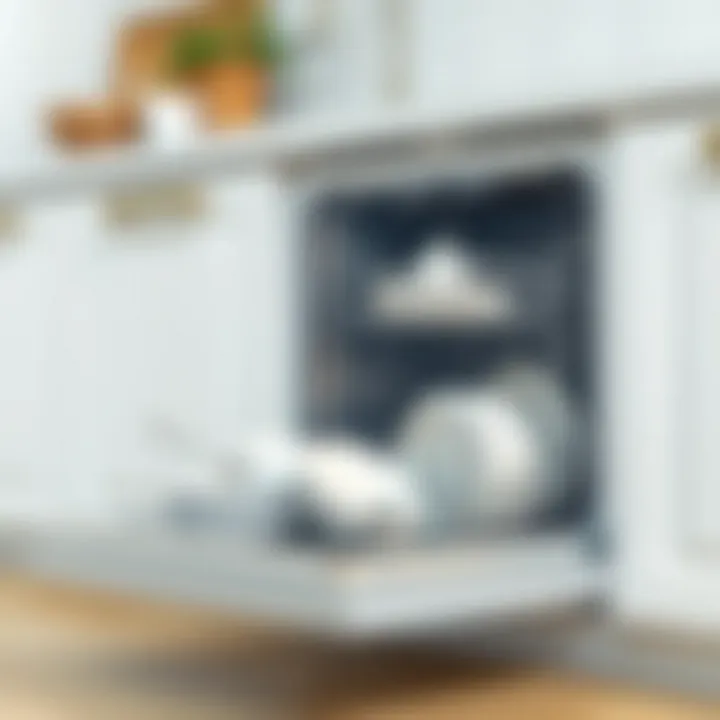 Achieving a Spotless Dishwasher Illustration of a clean dishwasher after stain removal