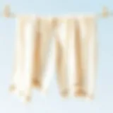 Freshly washed towels hanging to dry