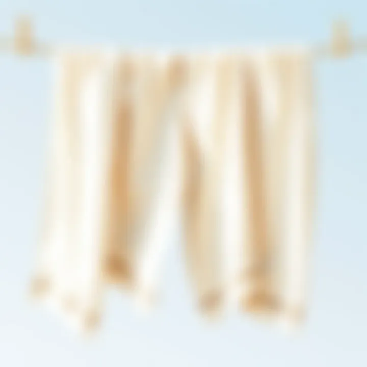 Freshly Washed Towels Freshly washed towels hanging to dry