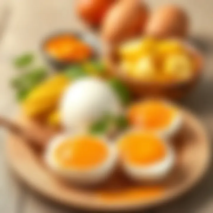 Ingredients ready for preparing eggs in an airfryer