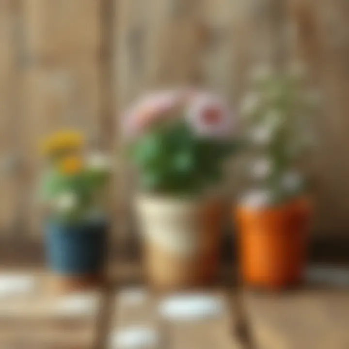 Care Guide for Winter Potted Flowers Detailed care instructions for winter potted flowers on a rustic background