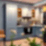 Modern kitchen cabinet design showcasing elegance and functionality