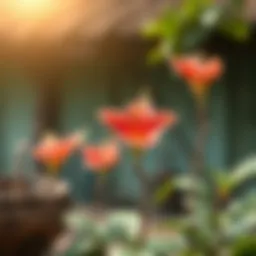 Symbolic representation of Kokina flower in a traditional setting