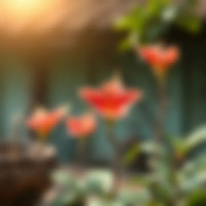 Symbolic representation of Kokina flower in a traditional setting