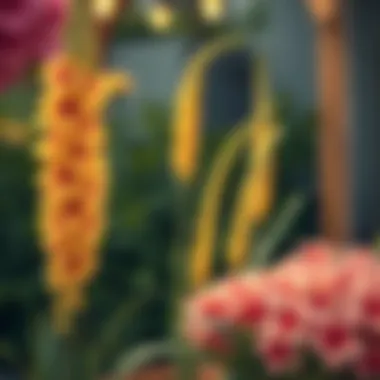 Traditional Kokina flower display during a ritual