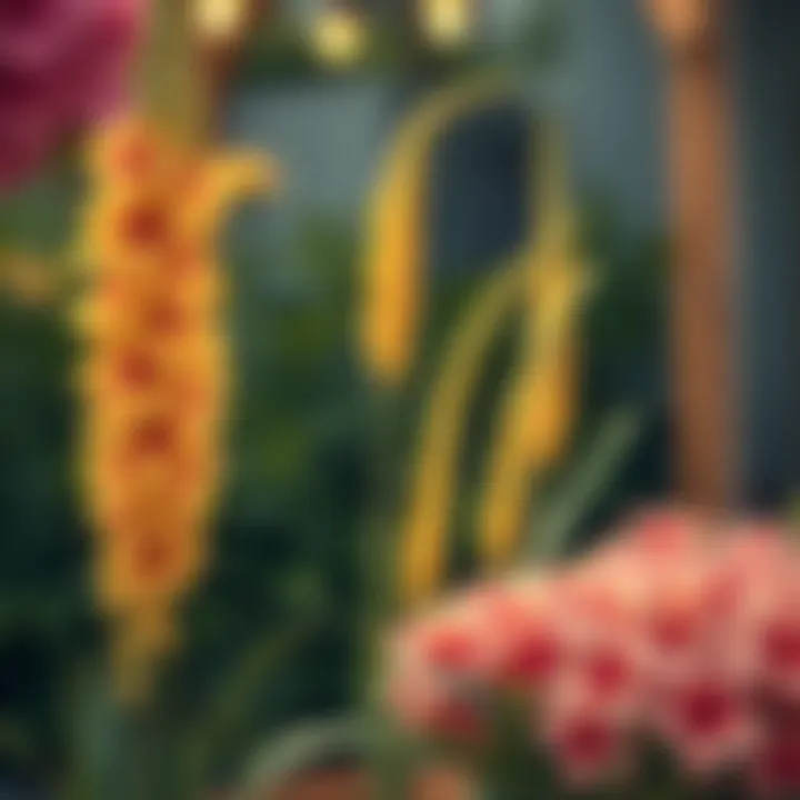 Traditional Kokina flower display during a ritual