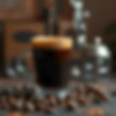 Artistic representation of dark brown's psychological effects