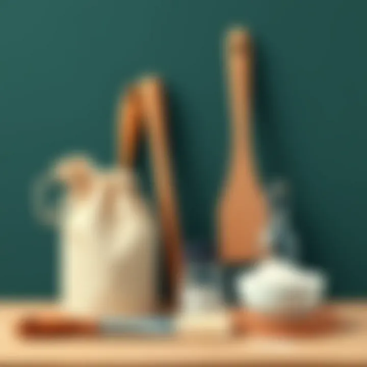 Tools and materials for lightening dark wall paint