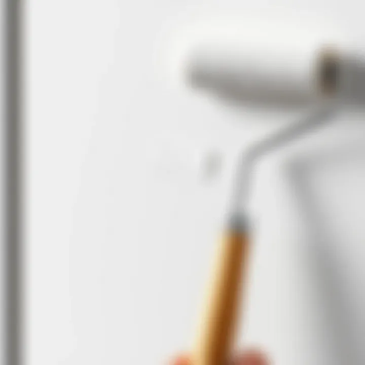 Brush and roller techniques for applying lighter paint