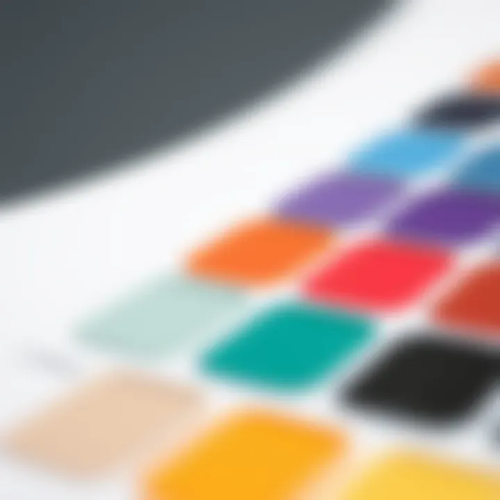 Color palette showing the transition from dark to lighter shades