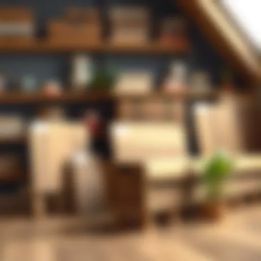 High-quality laminate flooring materials displayed in an organized manner