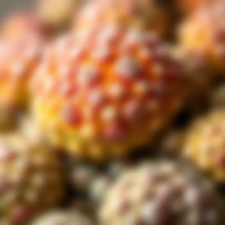 A close-up view of Lithops showcasing their unique textures and colors.