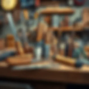 Essential Sharpening Tools Professional sharpening tools displayed on a workbench.