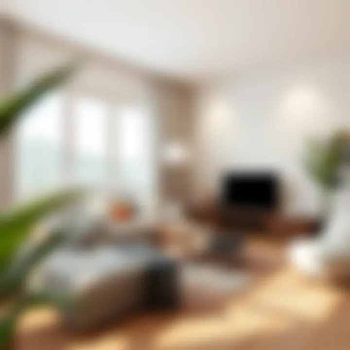 A serene minimalist living space showcasing simplicity and elegance