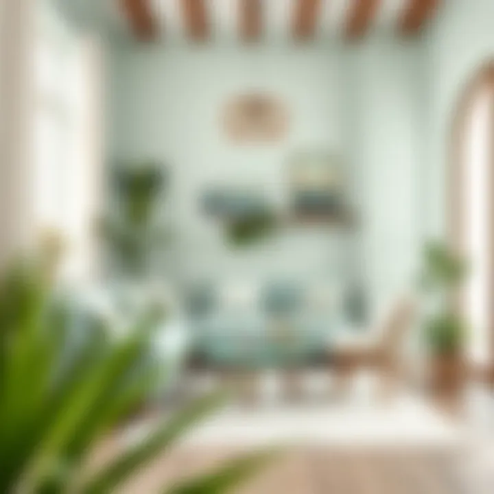 Innovative Home Decor in Mint Green An artistic arrangement of mint green home decor