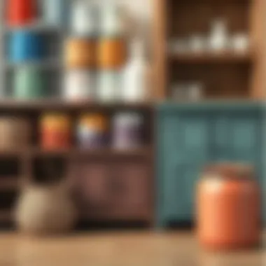 Color palette of furniture paints