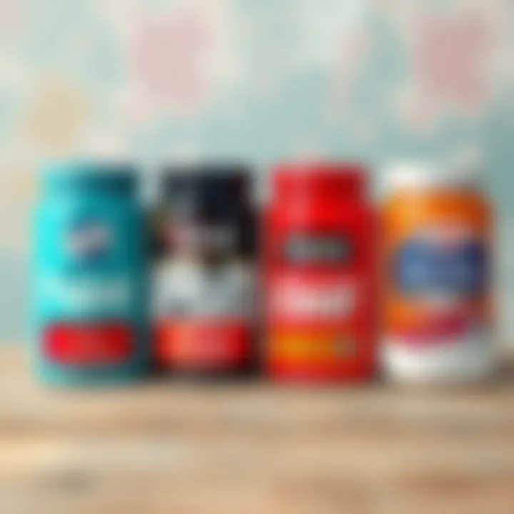 Price comparison of different paint brands