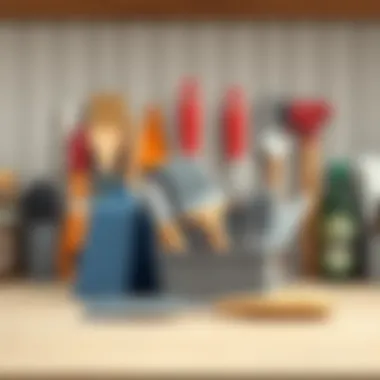 Organized maintenance tools for kitchen paint care