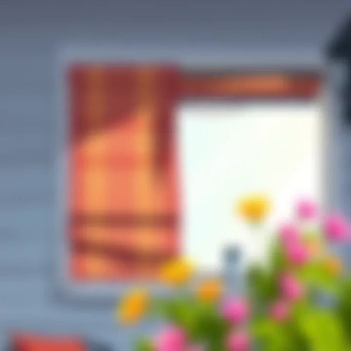 Drying roller blinds by hanging them outdoors