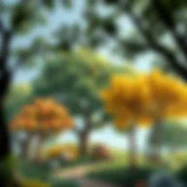 Diversity in Tree Species for Ecological Balance A diverse selection of tree species highlighting ecological variety