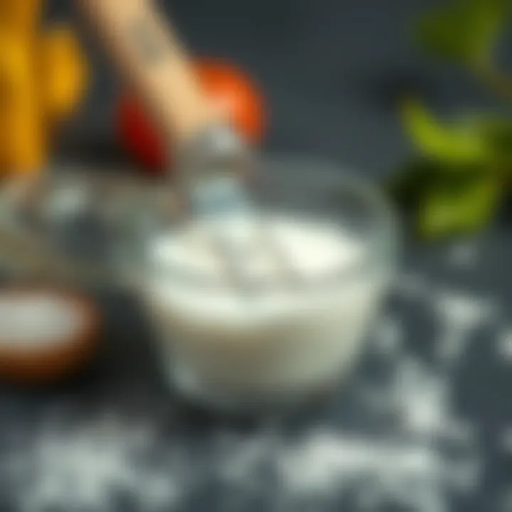 Precision in Measuring Salt for Turşu Measuring salt with precision for pickling