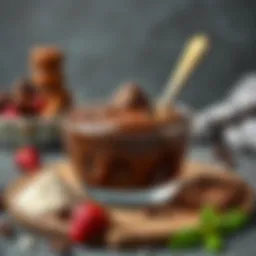 Ingredients for chocolate souffle